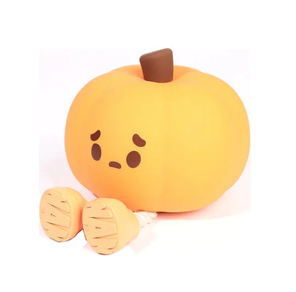 Linda lámpara nocturna de calabaza de silicona